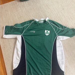 Green and White Rugby Jersey
